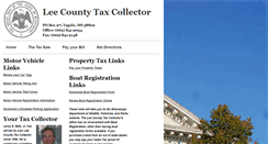 Desktop Screenshot of leecotaxcollector.com